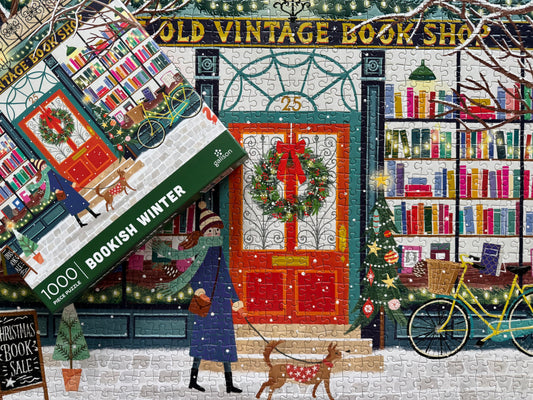 Galison Bookish Winter 1000 Piece Puzzle