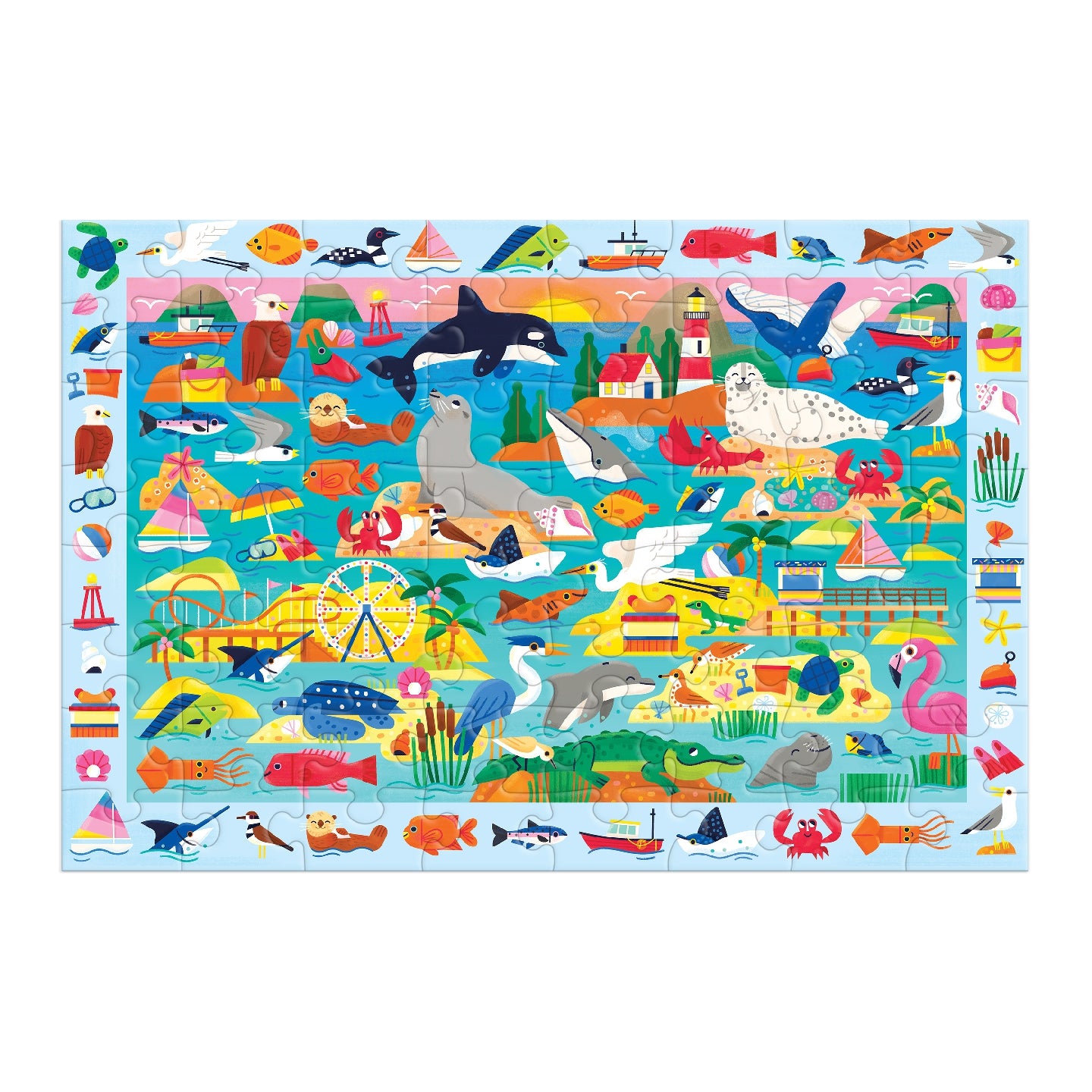 At the Seaside 64 Piece Search & Find Puzzle