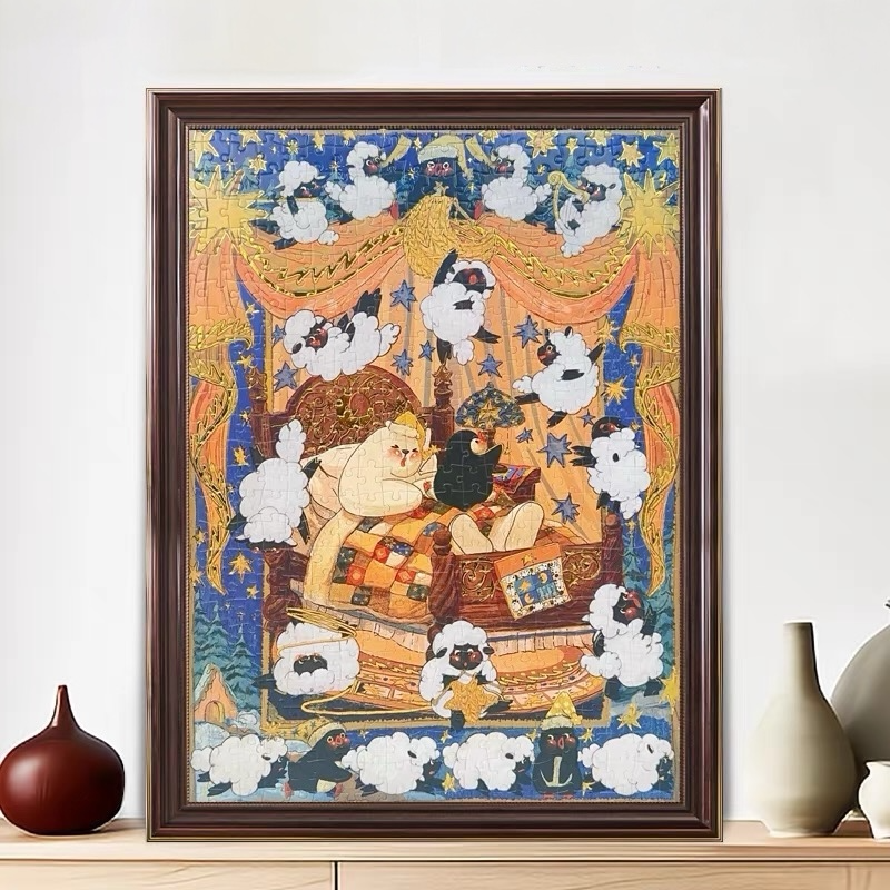 Pin Pin Counting Sheep 521 Piece Foil Jigsaw Puzzle Pin Pin