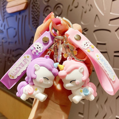 Colorful Unicorn Keychain