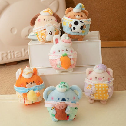 Kawaii Good Night Animal Plush Keychain Collection V Boutique Studio