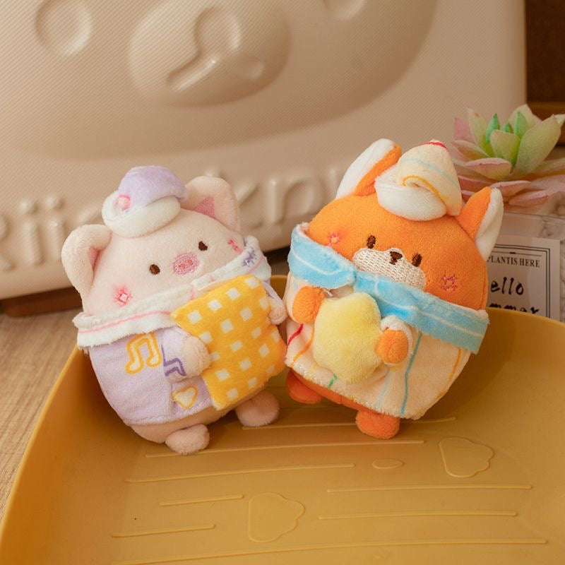 Kawaii Good Night Animal Plush Keychain Collection V Boutique Studio