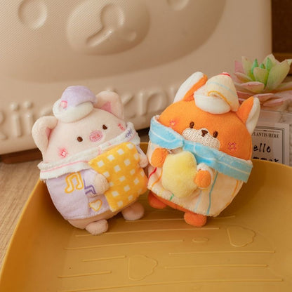 Kawaii Good Night Animal Plush Keychain Collection V Boutique Studio