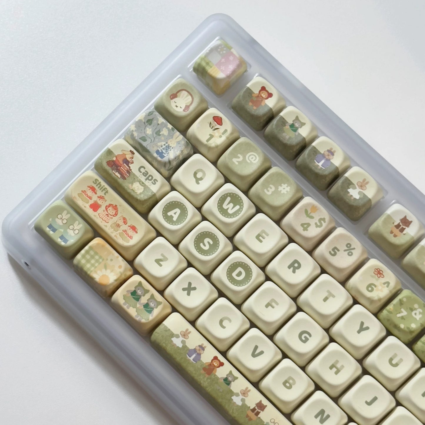 Forest Picnic Keycaps – XOA Profile, 131 Keys for MX Keyboards