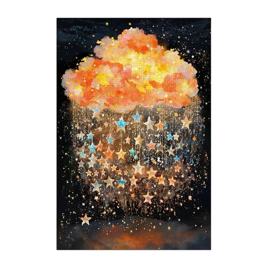 Stars Amid Rosy Clouds Jigsaw Puzzle