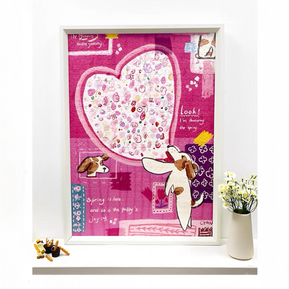 Heart Puppy 1000 Piece Jigsaw Puzzle TKX