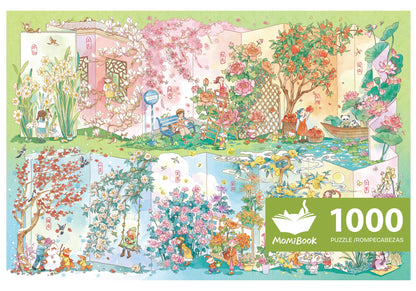 Momibook Floral Seasons 1000 Piece Jigsaw Puzzle