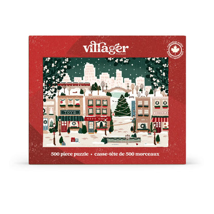 [Pre-Order] Small Town Holiday 500-Piece Puzzle Villager Puzzles