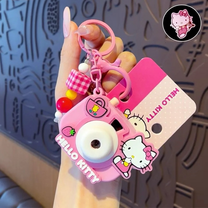 Hello Kitty Projector Camera Keychain Charm