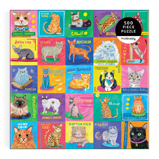 Purr-fect Portraits 500 Piece Family Puzzle
