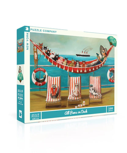 All Paws on Deck 500 Piece Jigsaw Puzzle