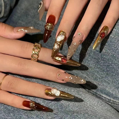 Vintage Glam Press-on Nails