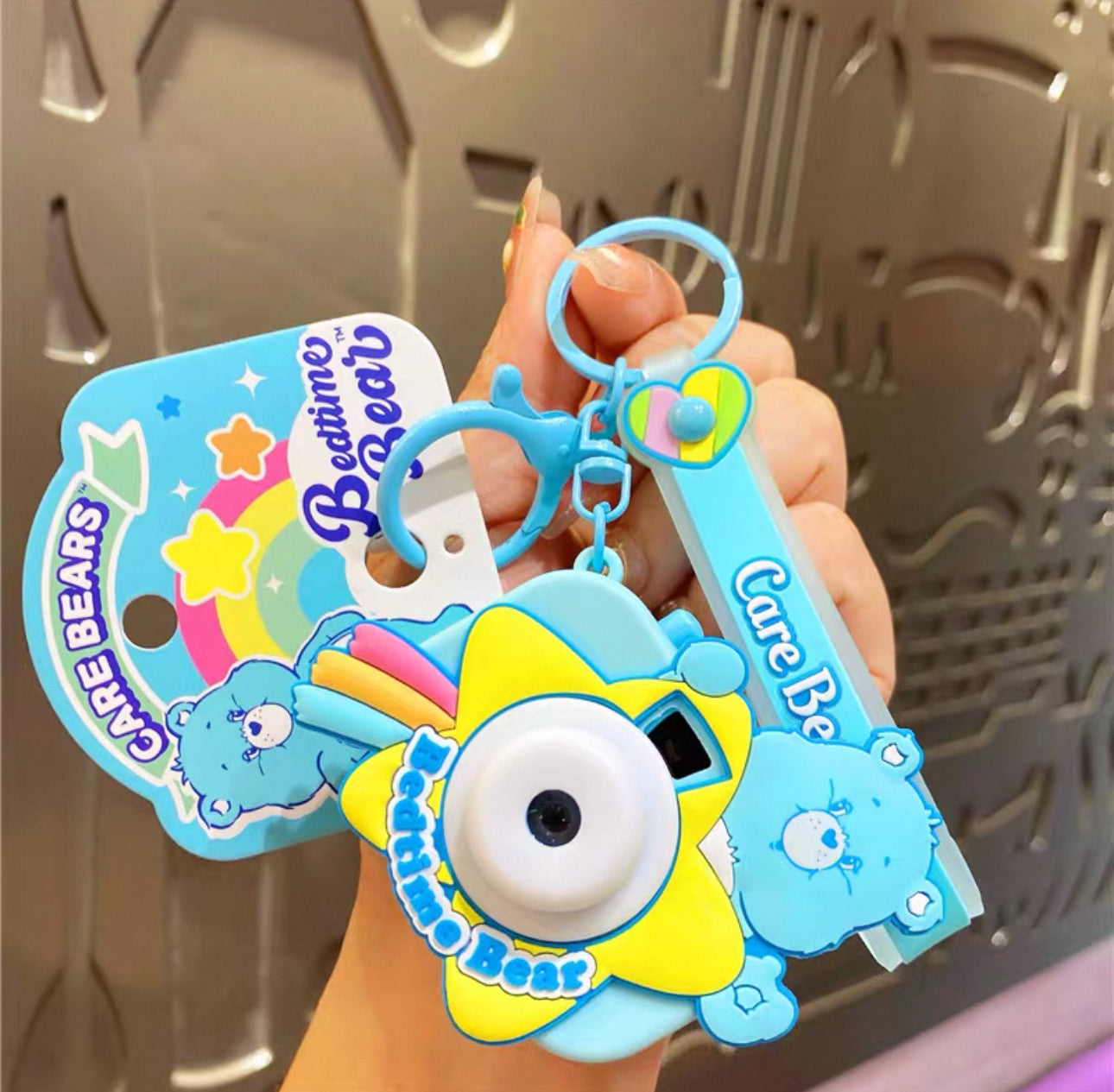 Cute Care Bears Projection Camera Keychain