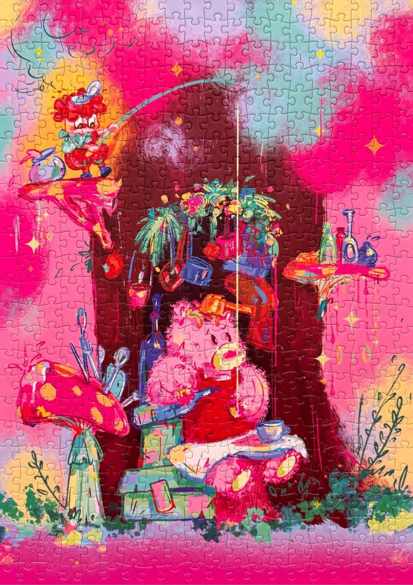 Puguo Bear’s Fluffy Ice 500 Piece Jigsaw Puzzle TKX
