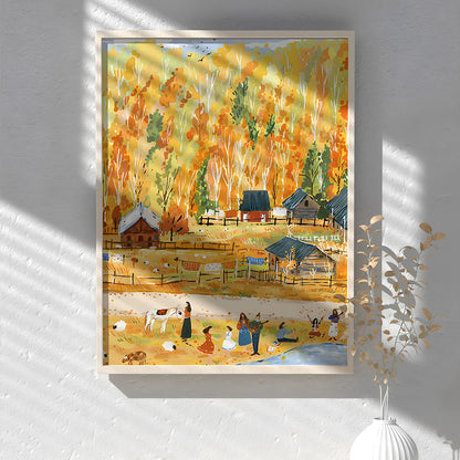 Meet in Autumn 500 Piece Jigsaw Puzzle