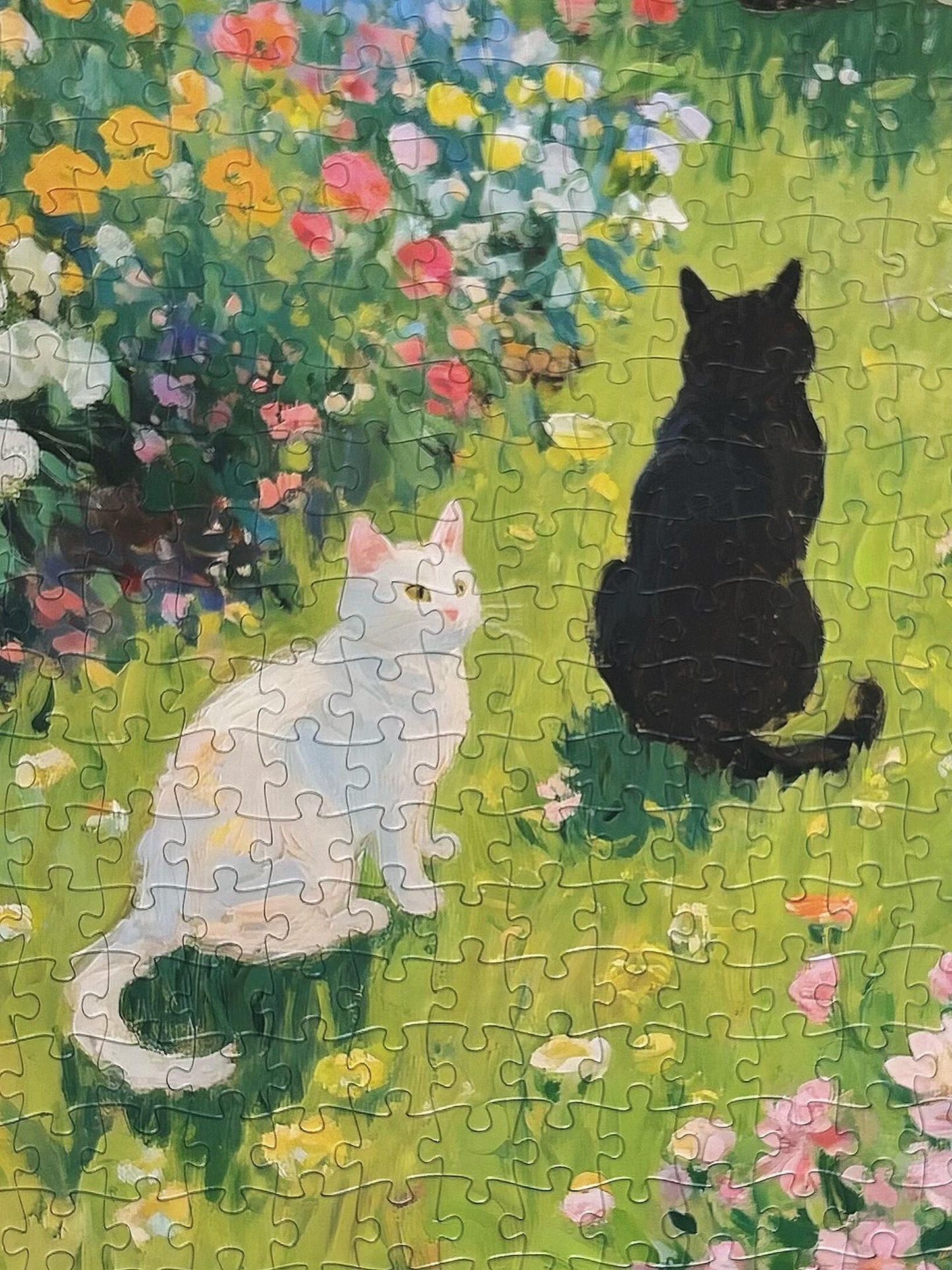 Momibook Garden Cat Gathering 1000 Piece Jigsaw Puzzle