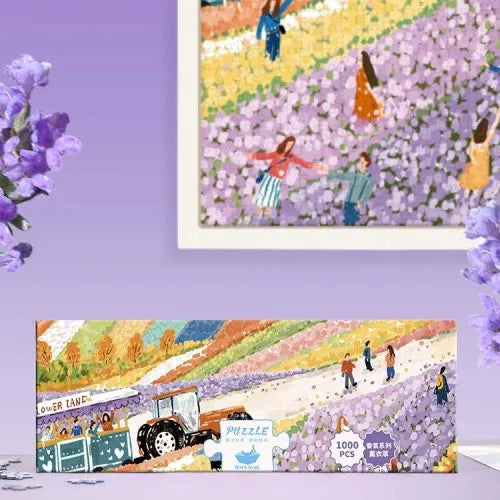 Momibook Furano Flower Fields 1000 Piece Jigsaw Puzzle