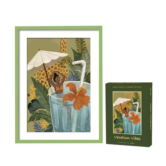 Vacation Vibes 1000 Piece Art Jigsaw Puzzle