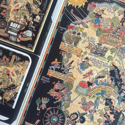 BOFF Anne Arundel County Historical Map 1000 Piece Jigsaw Puzzle BOFF