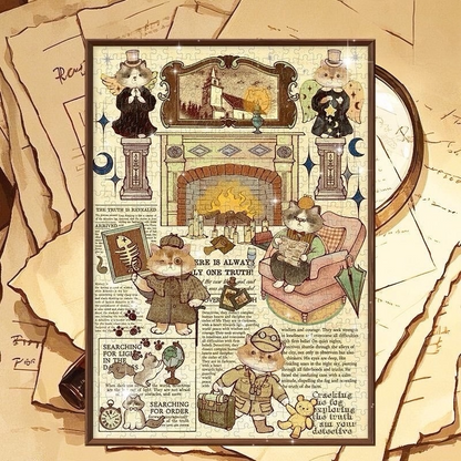 Gubu Cat Detective Agency 500 Piece Jigsaw Puzzle Gubu