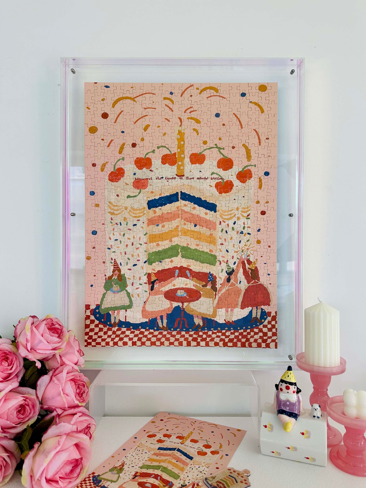 Hourglass Puzzle The Little Rainbow Hidden in the Days 500 Piece Jigsaw Puzzle Hourglass Puzzle