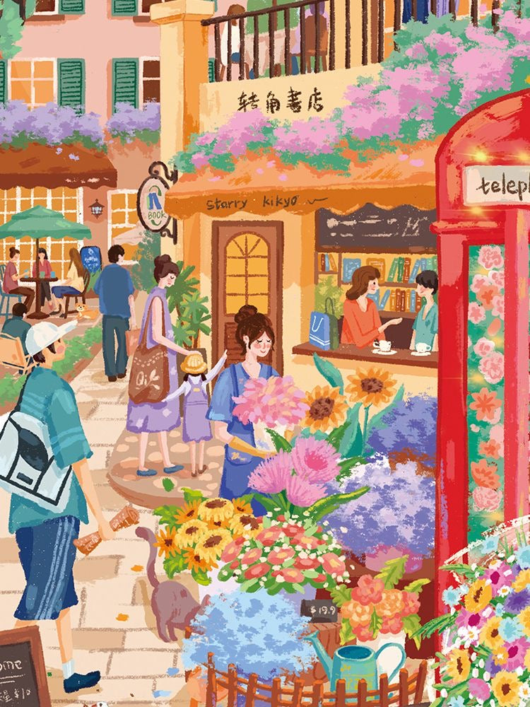 3D-JP Fairytale Town 1200 Piece Puzzle 3D-JP