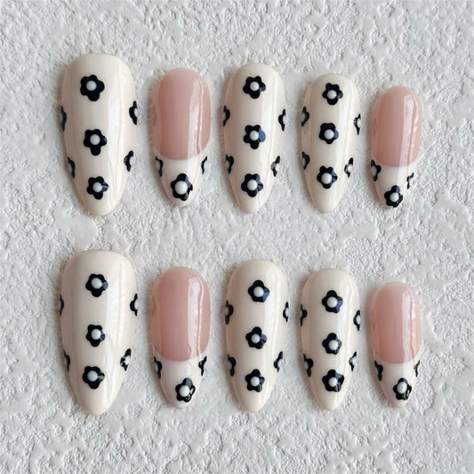 Modern Floral Press-on Nails