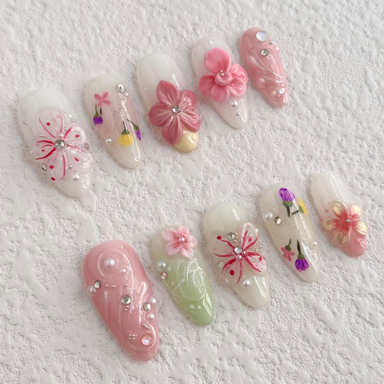 Pink Blossom Dream Press-on Nails