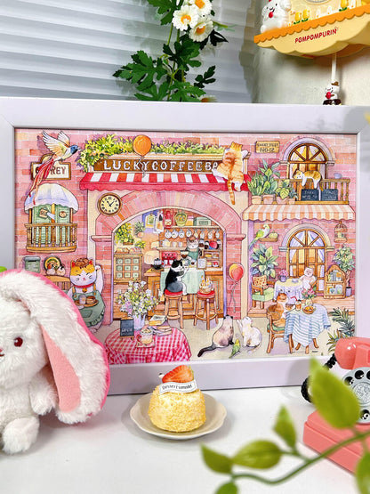 3D-JP Corner Café 504 Piece Puzzle V Boutique Studio