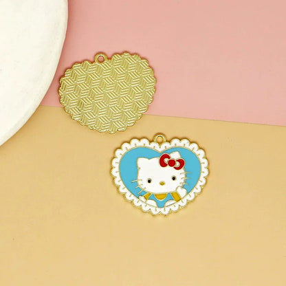 Lovely Sanrio Heart Charms for Jewelry Making