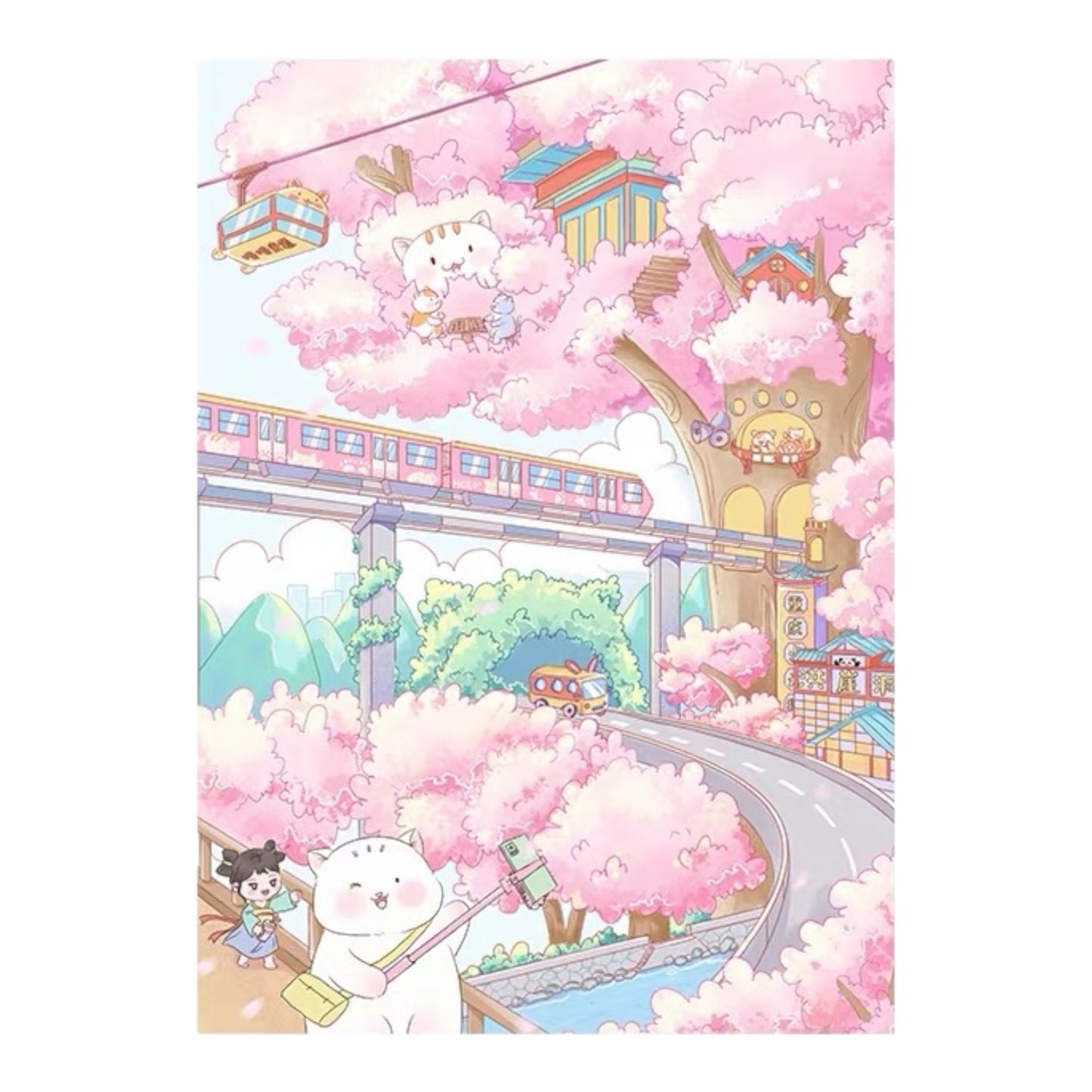 Gill & Lill A Date in Chongqing 1000 Piece Jigsaw Puzzle