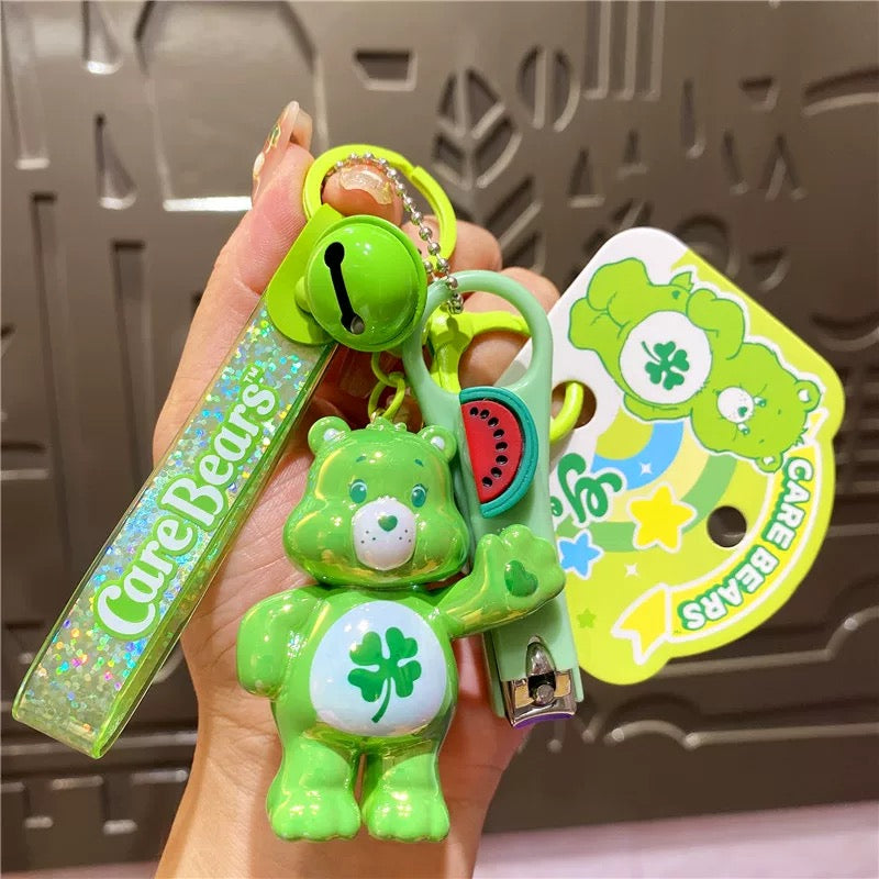 Cute Care Bears Plated Keychain