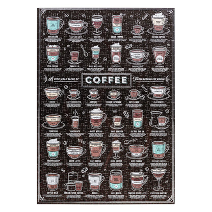 Coffee Lover's 500 Piece Jigsaw Puzzle