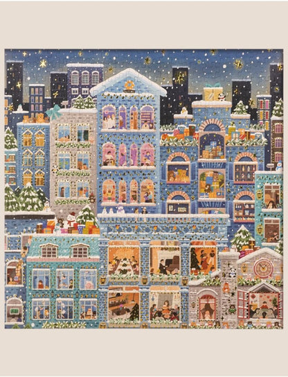 Merry Snowy Night 500 Pieces Foil Puzzle