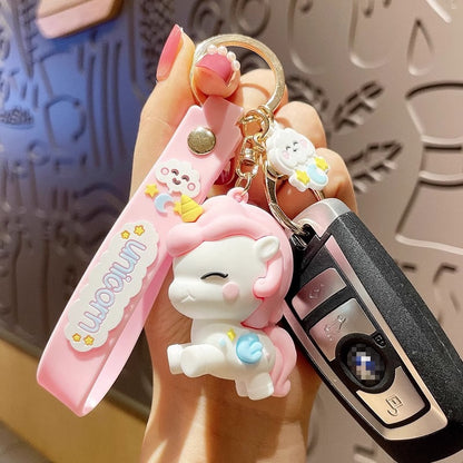 Colorful Unicorn Keychain