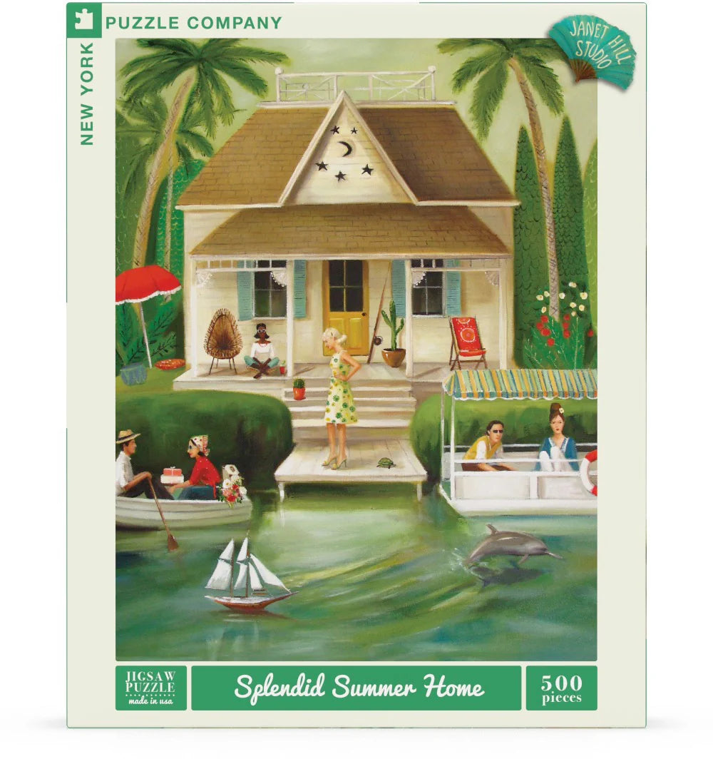 Splendid Summer Home 500 Piece Jigsaw Puzzle New York Puzzle Company