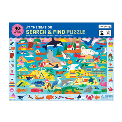 At the Seaside 64 Piece Search & Find Puzzle