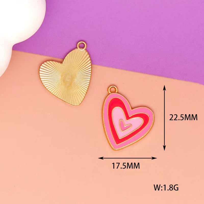 Charmantes breloques en alliage sur le thème de l'amour pour la fabrication de bijoux