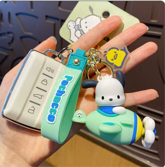 Kawaii Sanrio Airplane Keychain