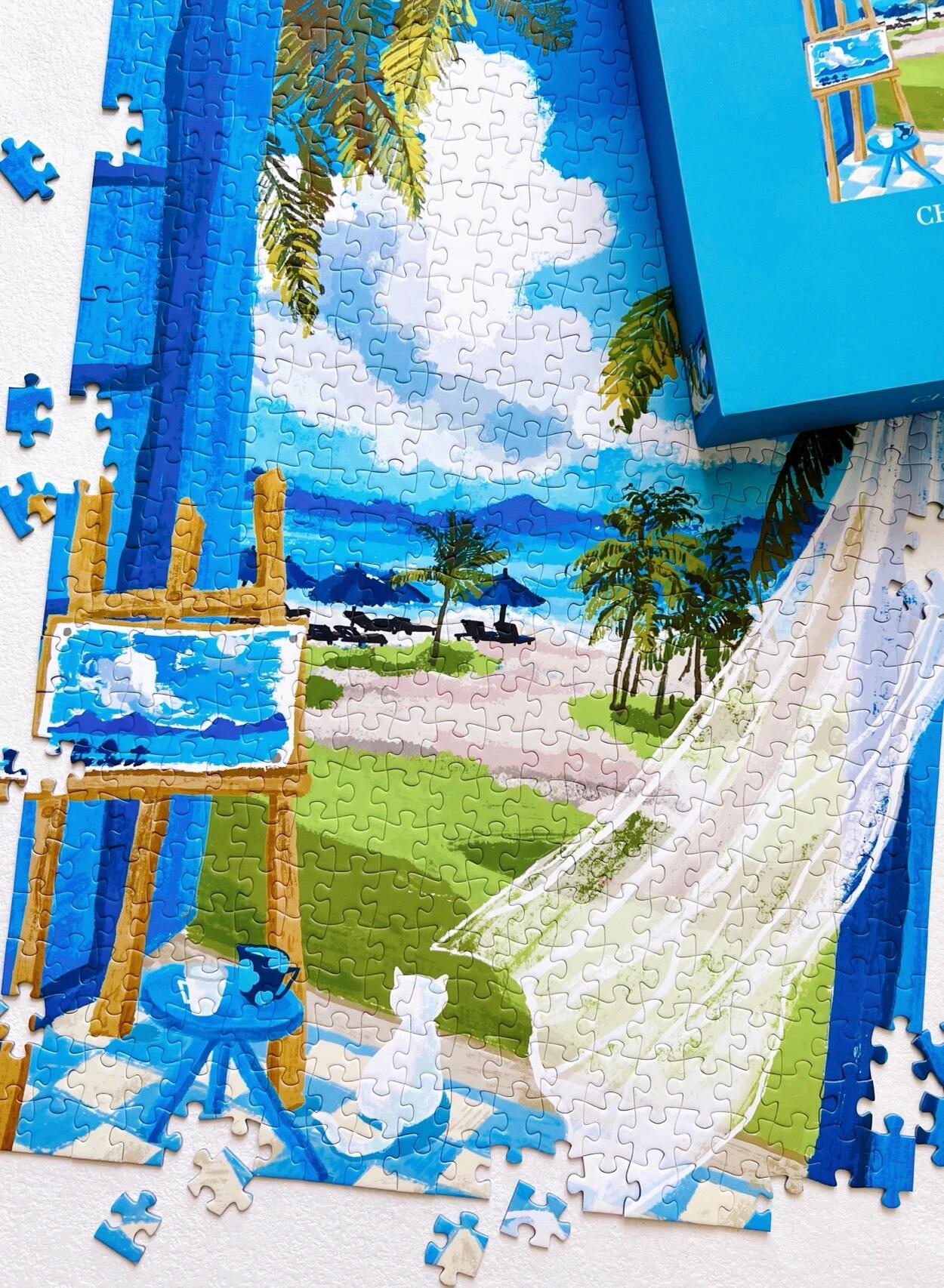 CHILL PUZ Summer Seaside 500 Piece Jigsaw Puzzle CHILL PUZ