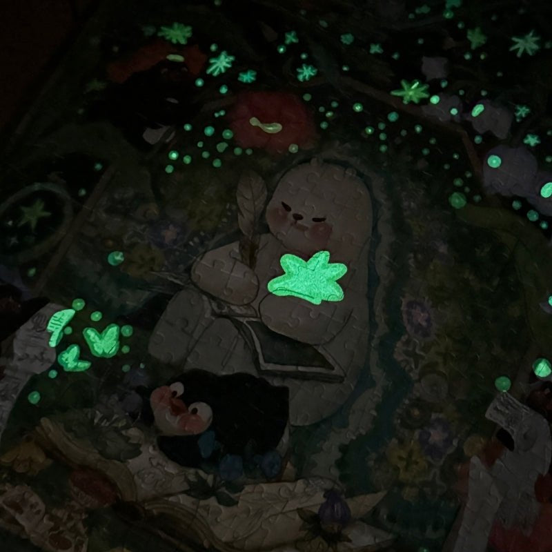 Pin Pin Bedtime Story Glow in the Dark 521 Piece Jigsaw Puzzle Pin Pin