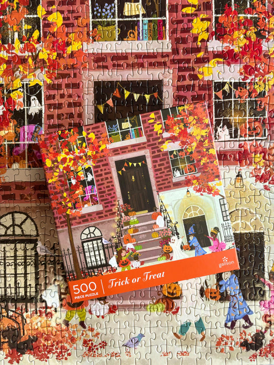 Galison Trick or Treat 500 Piece Puzzle