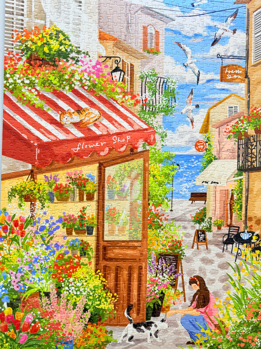 Seaside Flower Shop 1000 Piece Jigsaw Puzzle