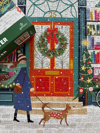 Galison Bookish Winter 1000 Piece Puzzle