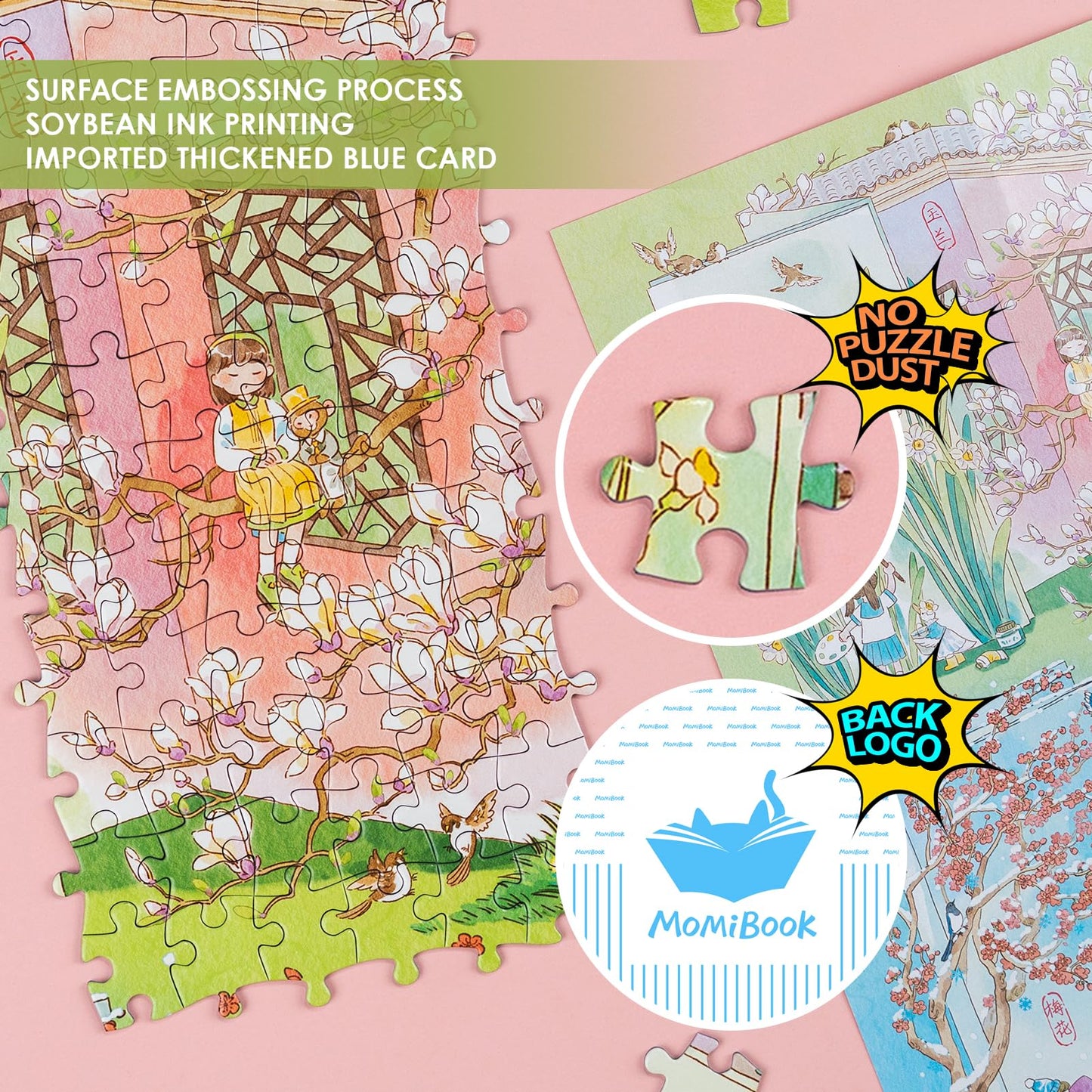 Momibook Floral Seasons 1000 Piece Jigsaw Puzzle