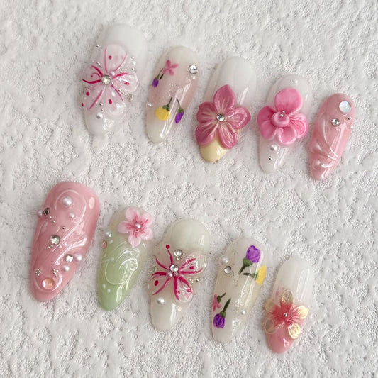 Pink Blossom Dream Press-on Nails