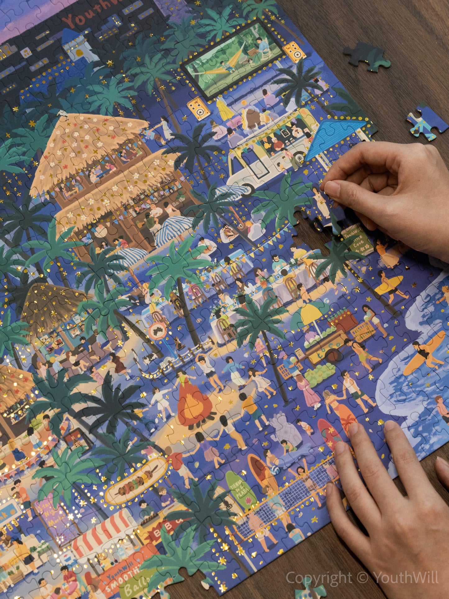 YouthWill Summer Nights Foil Jigsaw Puzzle 500 Pieces YouthWill