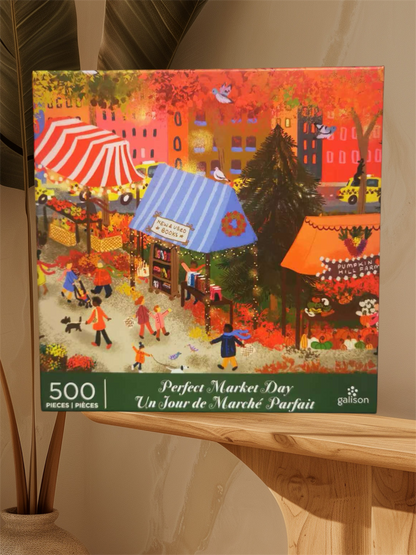 Galison Perfect Market Day 500 Piece Puzzle