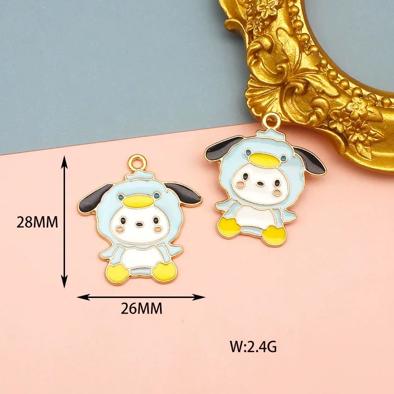 Cute Sanrio Alloy Charms for Jewelry Making