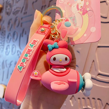 Kawaii Sanrio Airplane Keychain